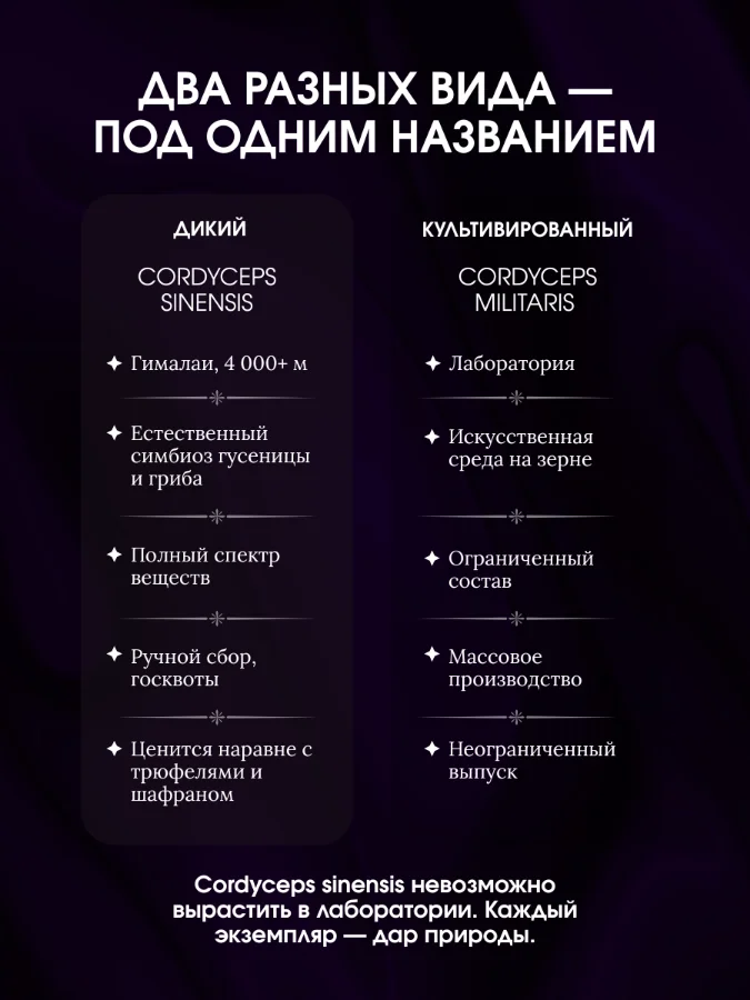 Карточка: два разных вида под одним названием