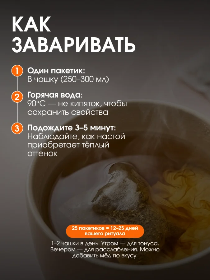 Карточка чая: как заваривать