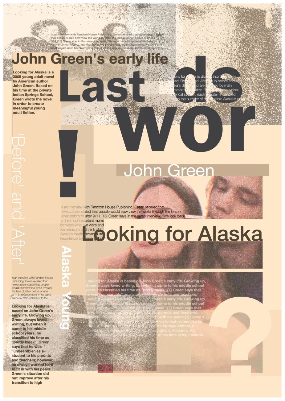 Плакат к книге «Looking for Alaska»